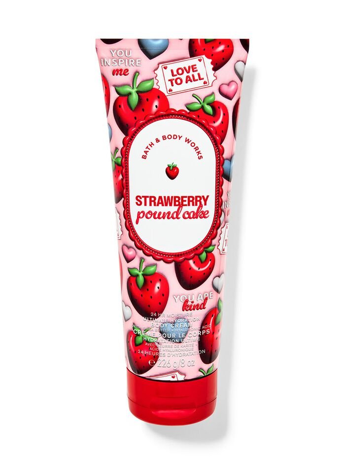 Bath&BodyWorks Strawberry pound cake body cream