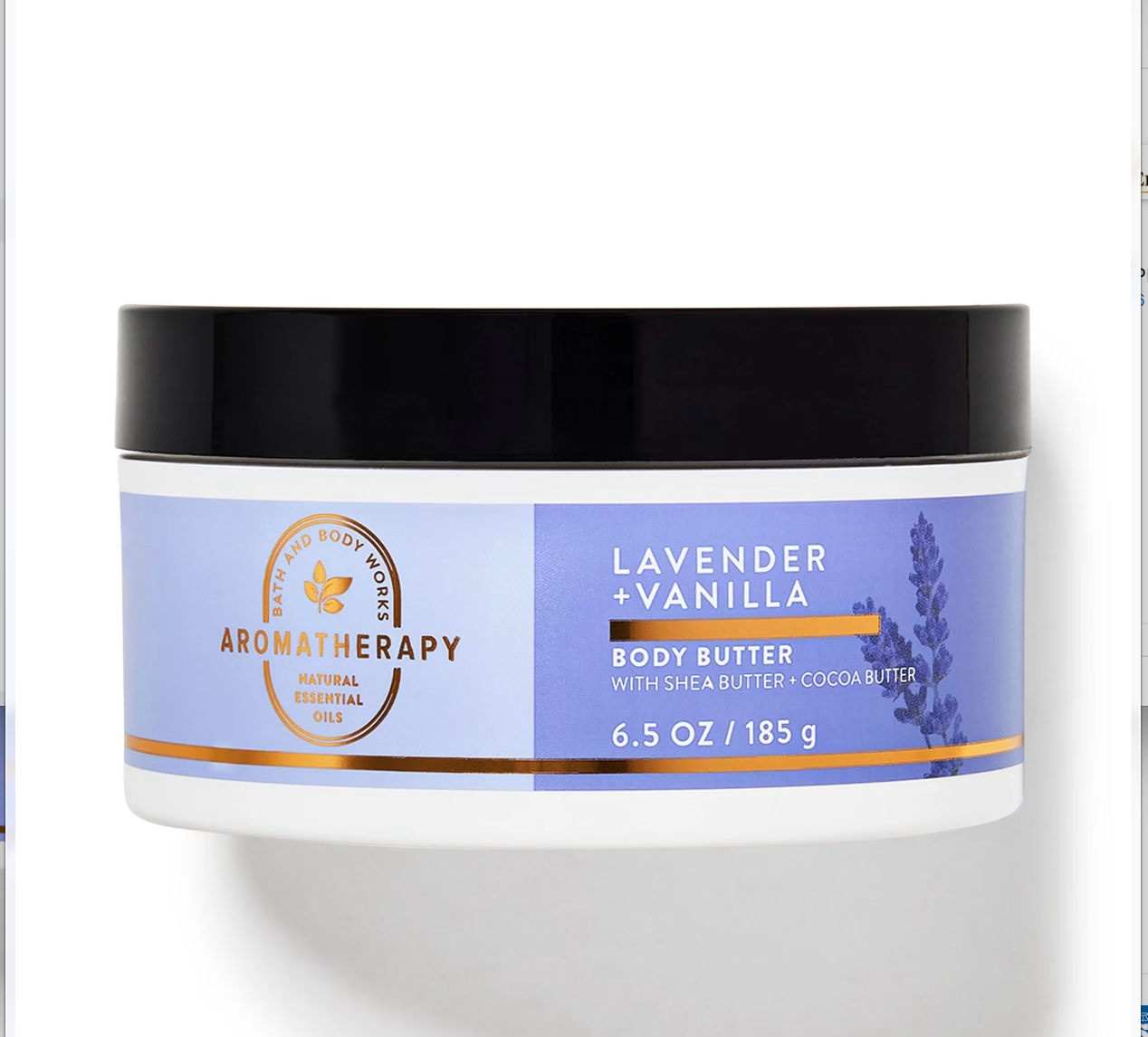 Bath&Body Works Aromatherapy Lavender body butter